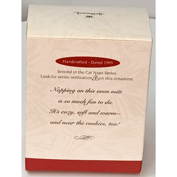 CAT Naps #2 Vintage Clip-On Hallmark Keepsake Ornament 1995 - Picture 11 of 11